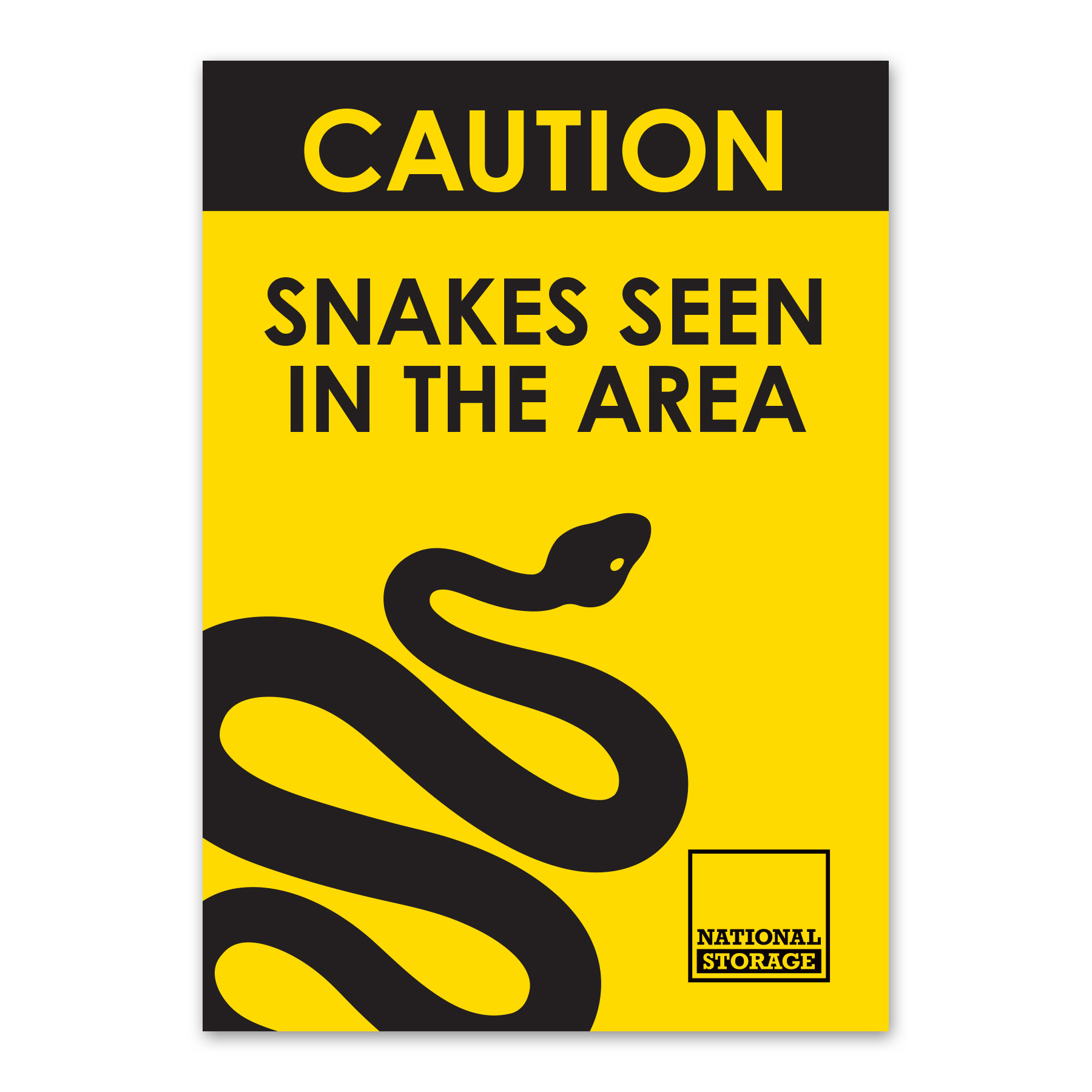 CAUTION SNAKES IN AREA