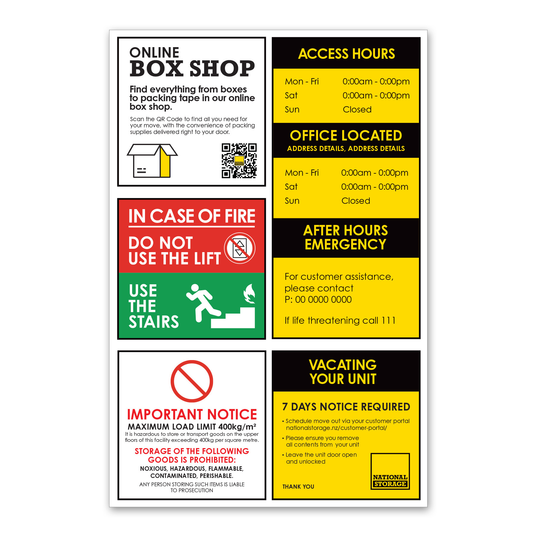 CONSOLIDATED LIFT SIGN STAFFED - NZ