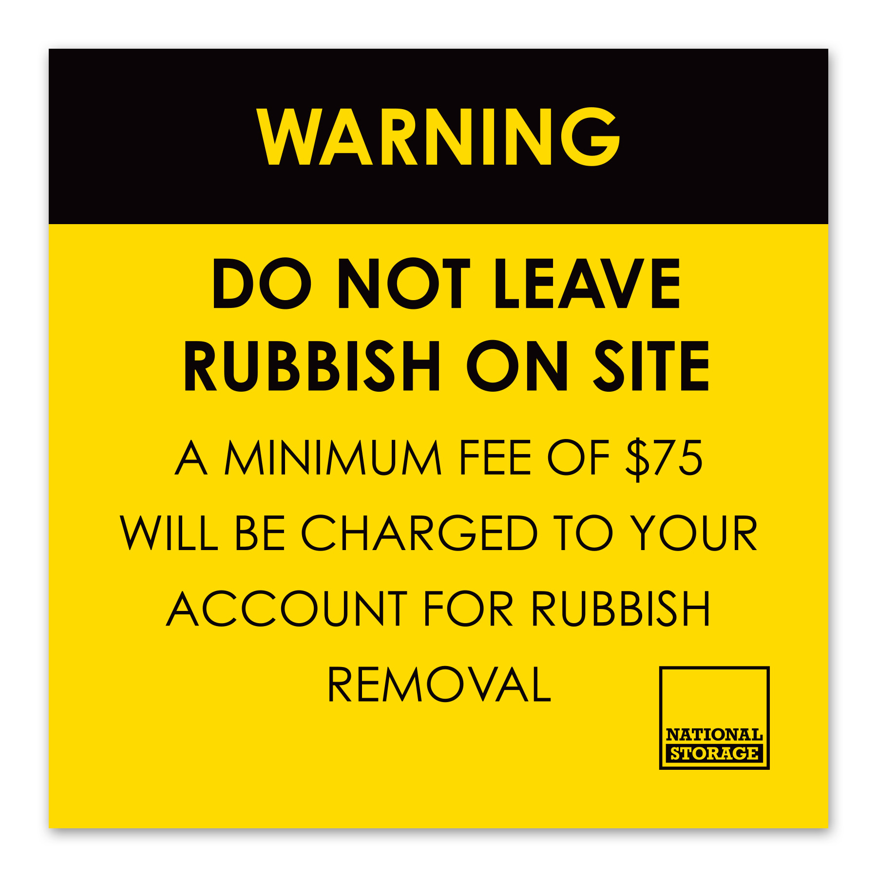 DO NOT LEAVE RUBBISH