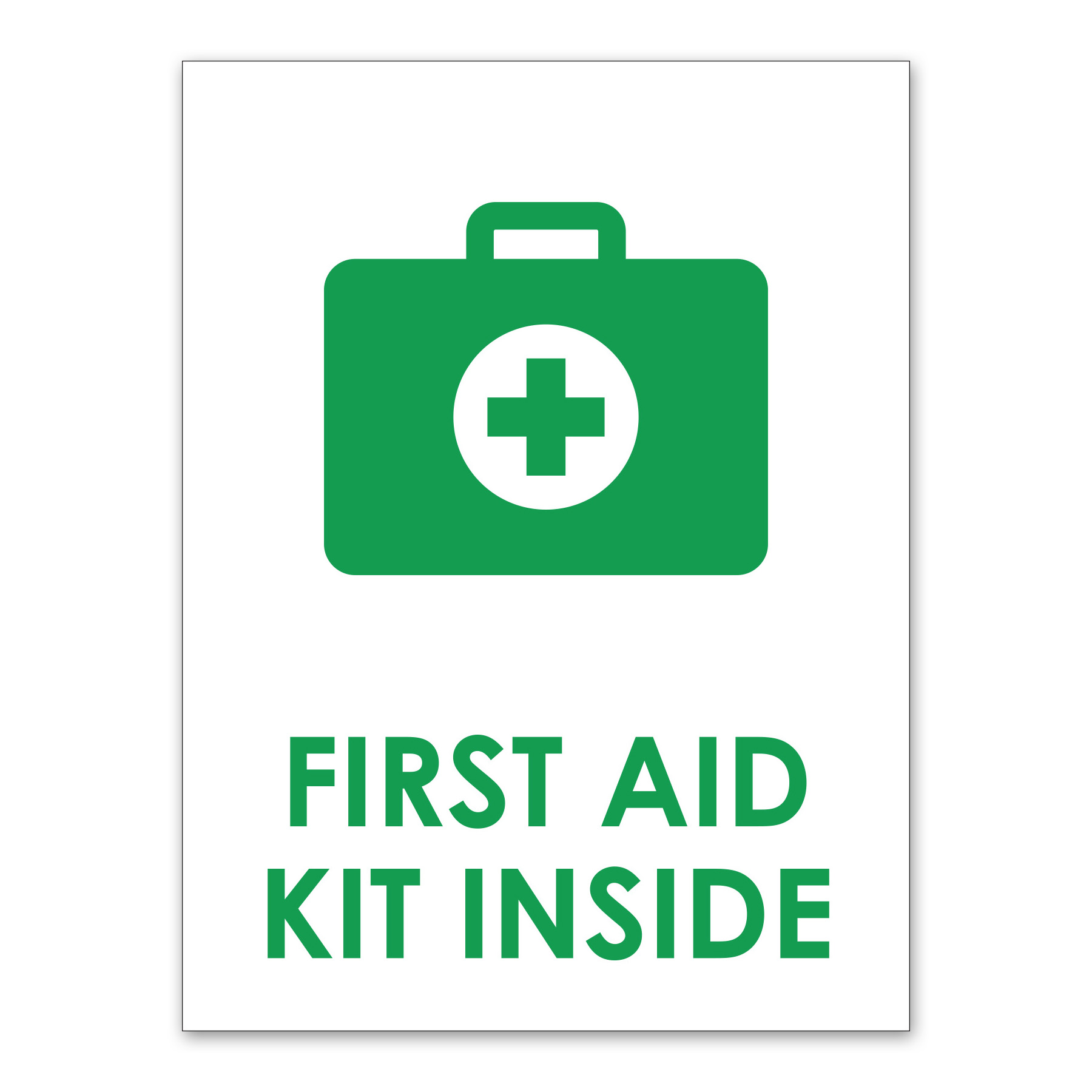 FIRST AID KIT INSIDE