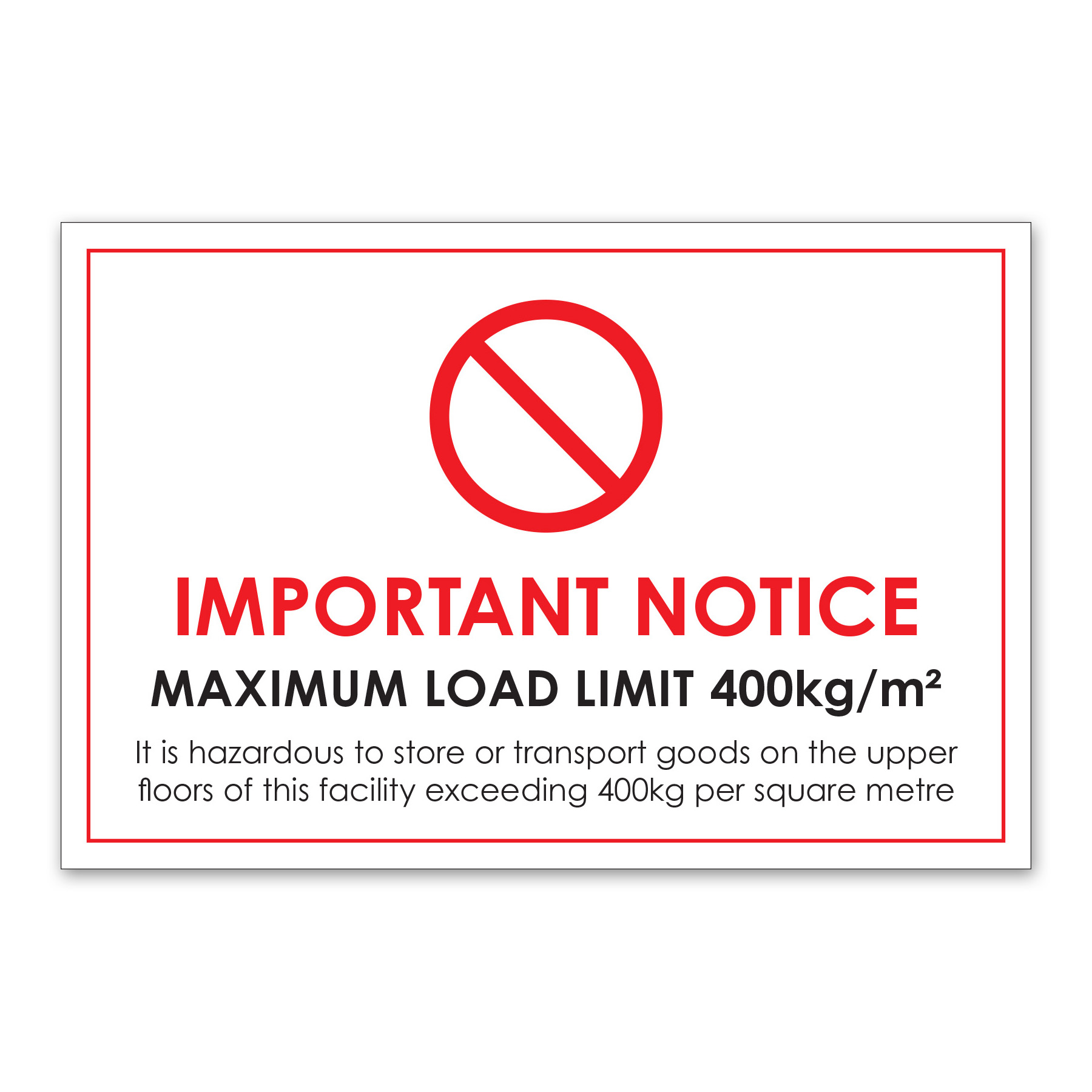 MAXIMUM LOAD LIMIT