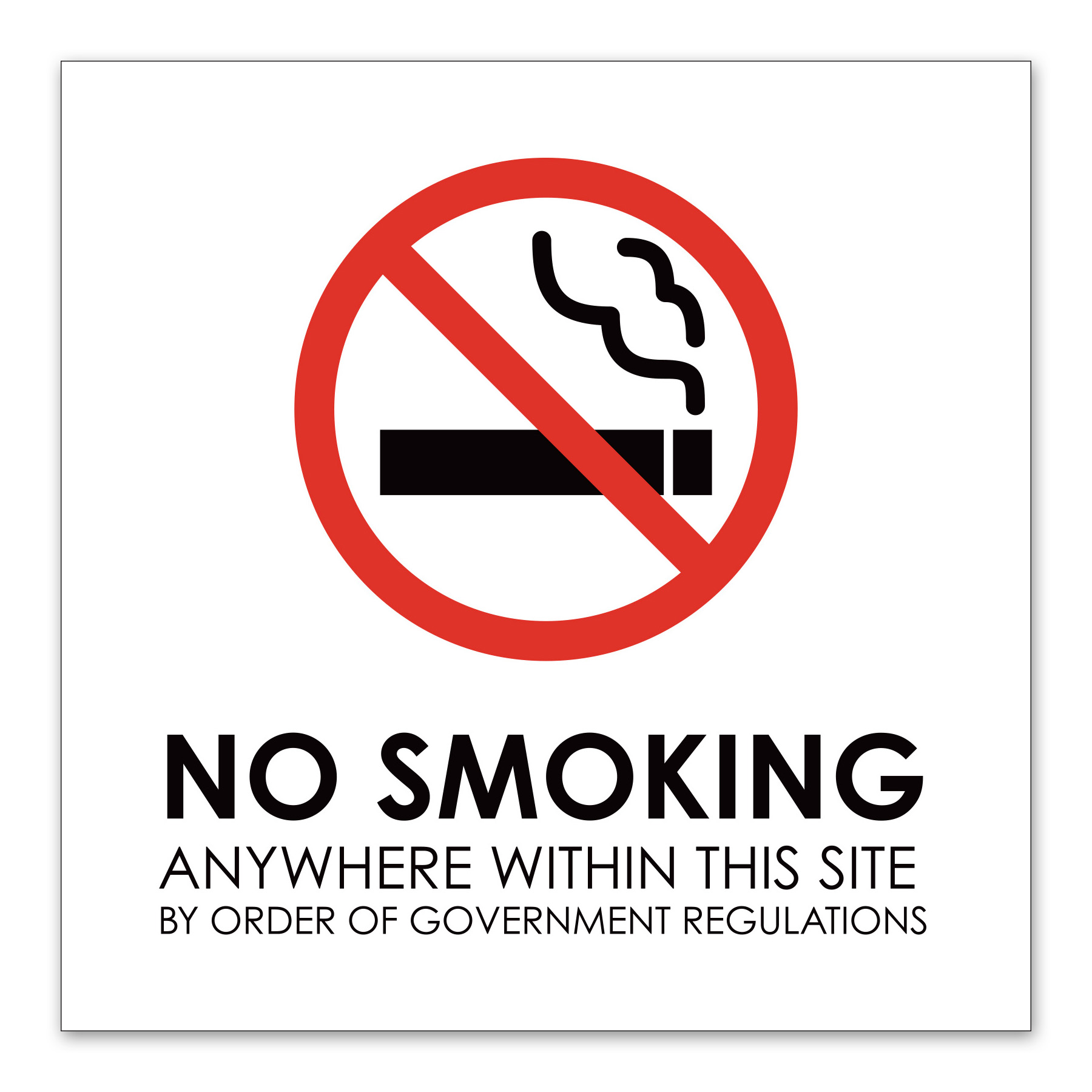 NO SMOKING SMALL